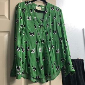 Green Printed Shirt
